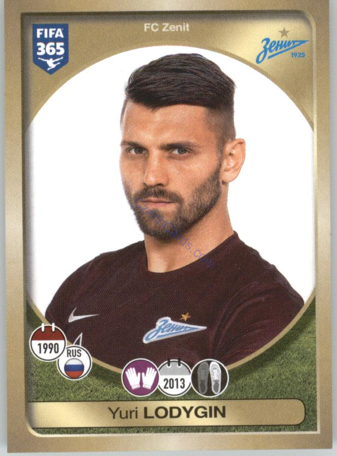 Yuri Lodygin Panini 2017 FIFA 365 Sticker #422