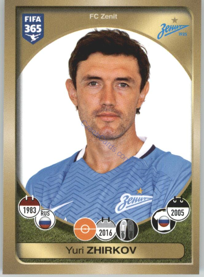 Yuri Zhirkov Panini 2017 FIFA 365 Sticker #429