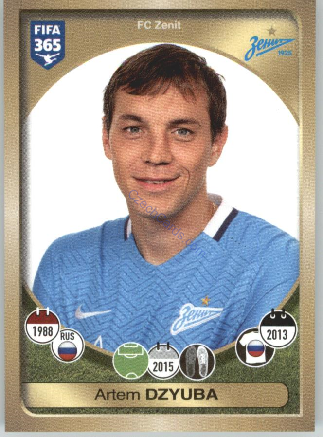 Artem Dzyuba Panini 2017 FIFA 365 Sticker #435