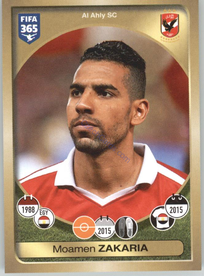 Moamen Zakaria Panini 2017 FIFA 365 Sticker #448