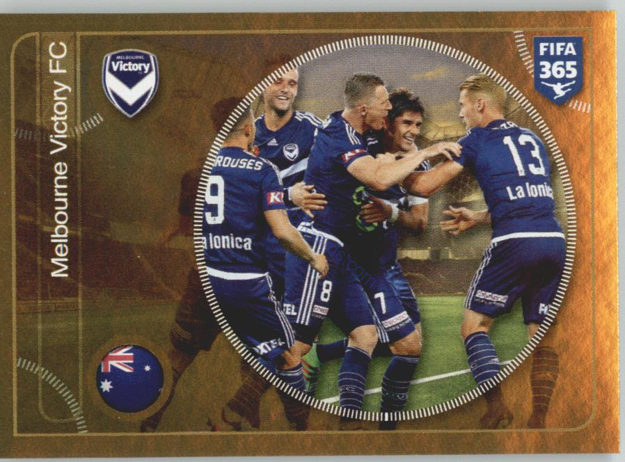 Melbourne Victory FC team Panini 2017 FIFA 365 Golden Sticker #454