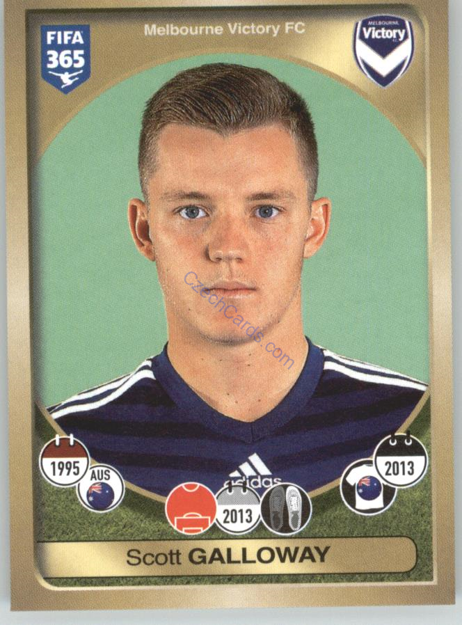Scott Galloway Panini 2017 FIFA 365 Sticker #456