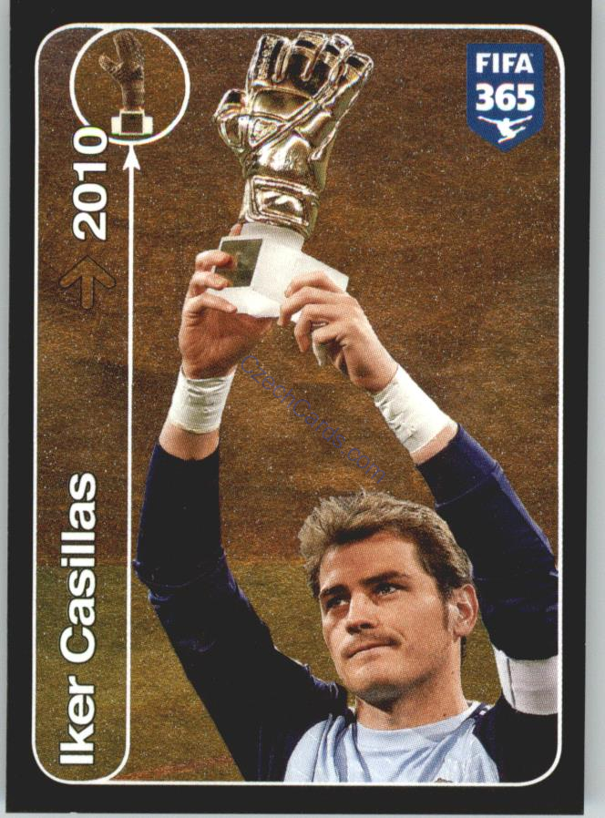 Iker Casillas Panini 2017 FIFA 365 Sticker Golden Winners #465