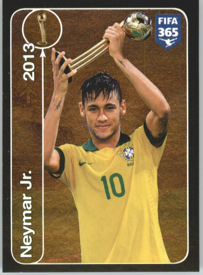 Neymar Jr. Panini 2017 FIFA 365 Sticker Golden Winners #466