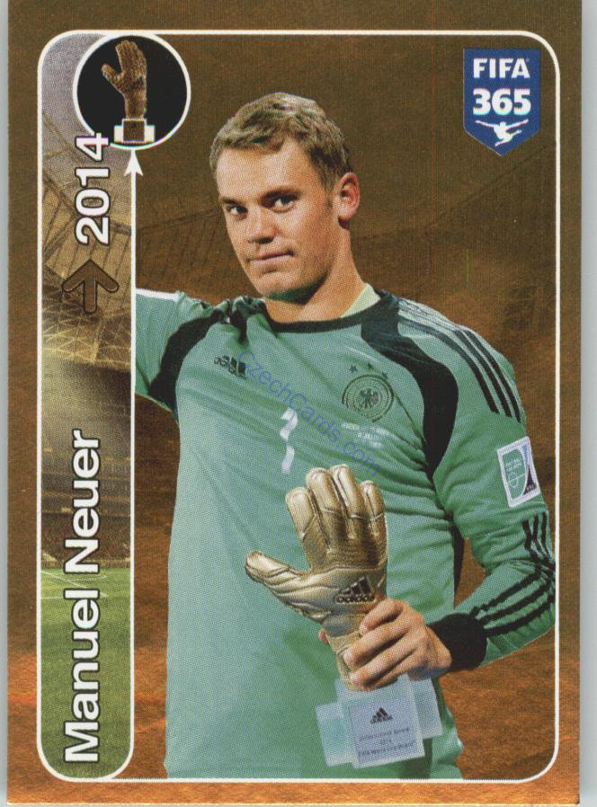Manuel Neuer Panini 2017 FIFA 365 Sticker Golden Winners #468