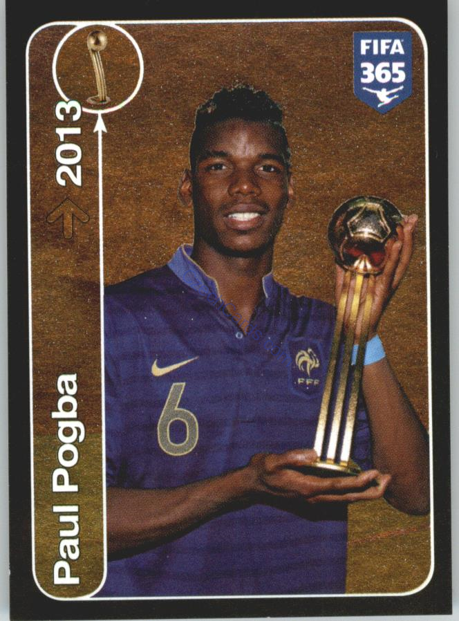 Paul Pogba Panini 2017 FIFA 365 Sticker Golden Winners #469