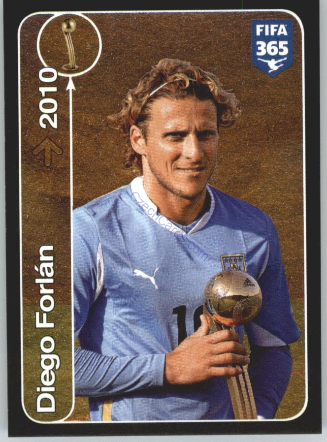 Diego Forlán Panini 2017 FIFA 365 Sticker Golden Winners #472