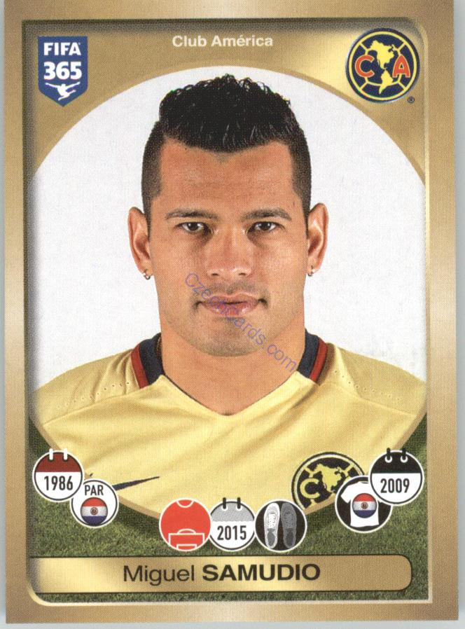 Miguel Samudio Panini 2017 FIFA 365 Sticker #481