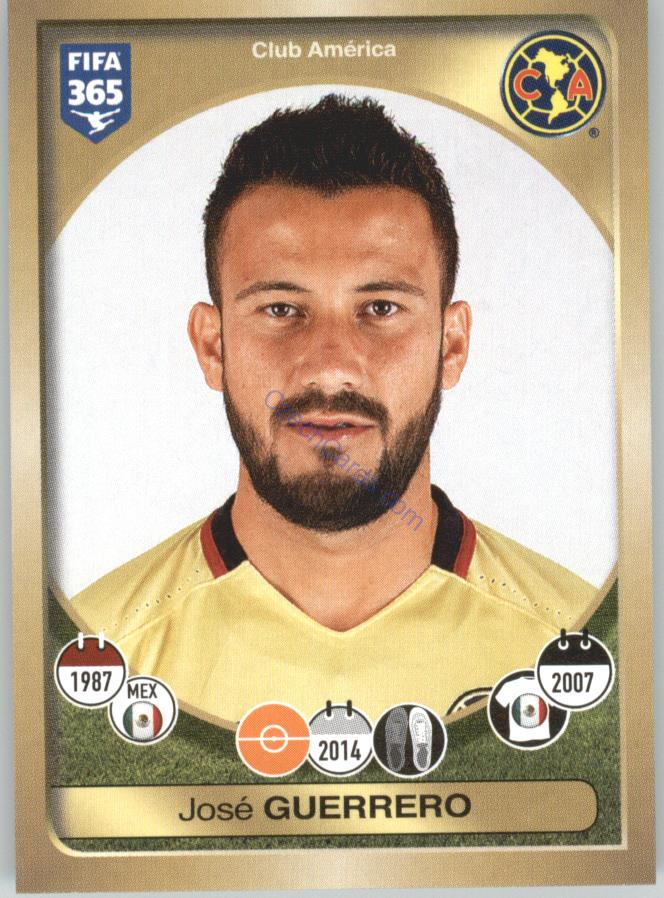 José Guerrero Panini 2017 FIFA 365 Sticker #484