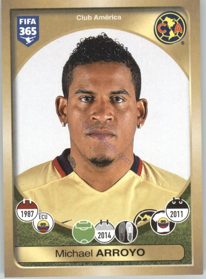 Michael Arroyo Panini 2017 FIFA 365 Sticker #485