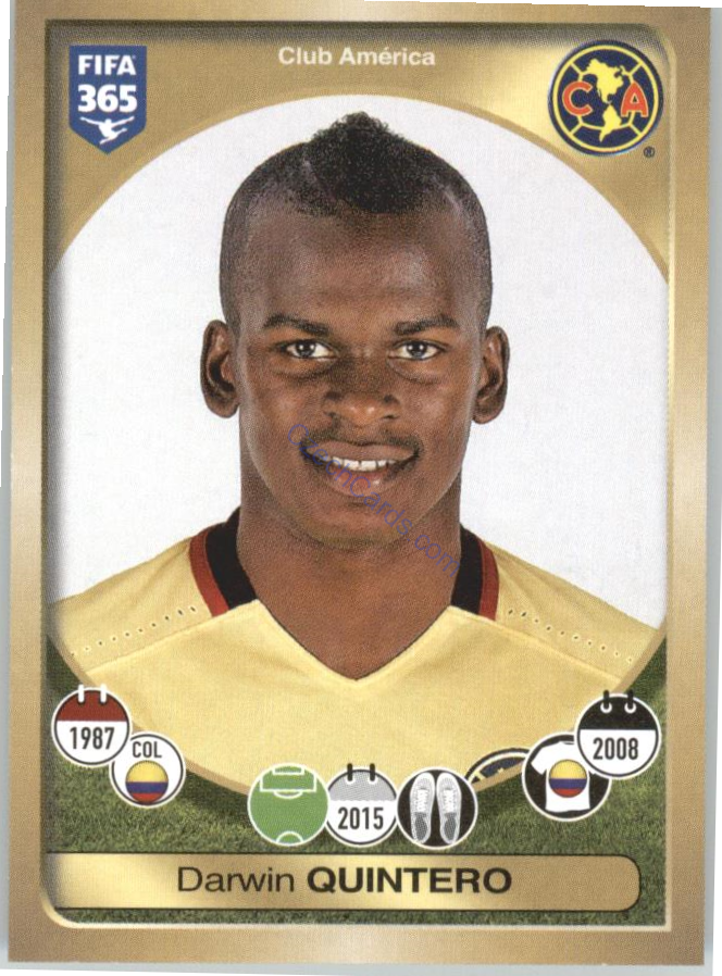 Darwin Quintero Panini 2017 FIFA 365 Sticker #486