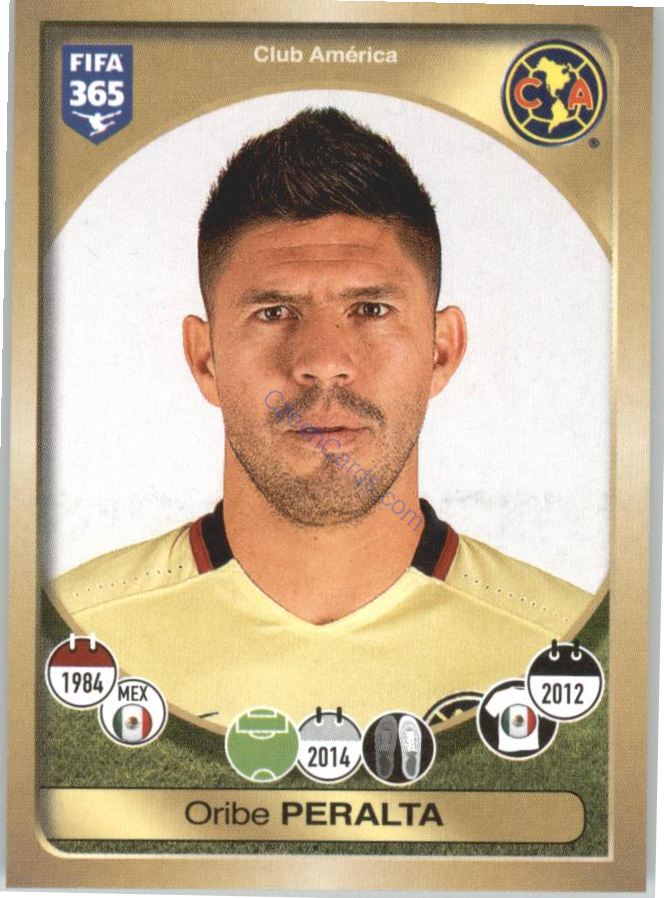 Oribe Peralta Panini 2017 FIFA 365 Sticker #487