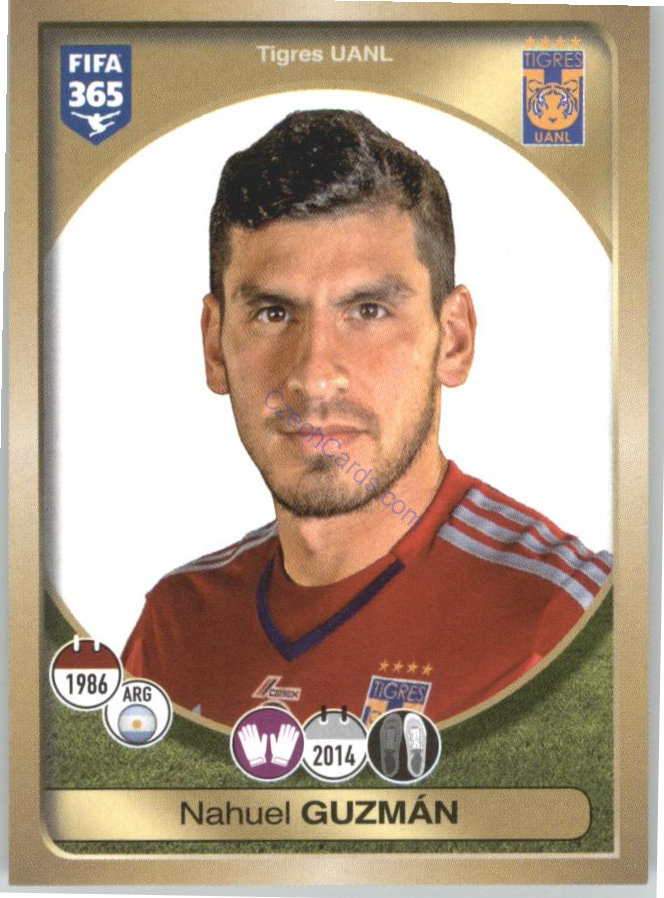 Nahuel Guzmán Panini 2017 FIFA 365 Sticker #488