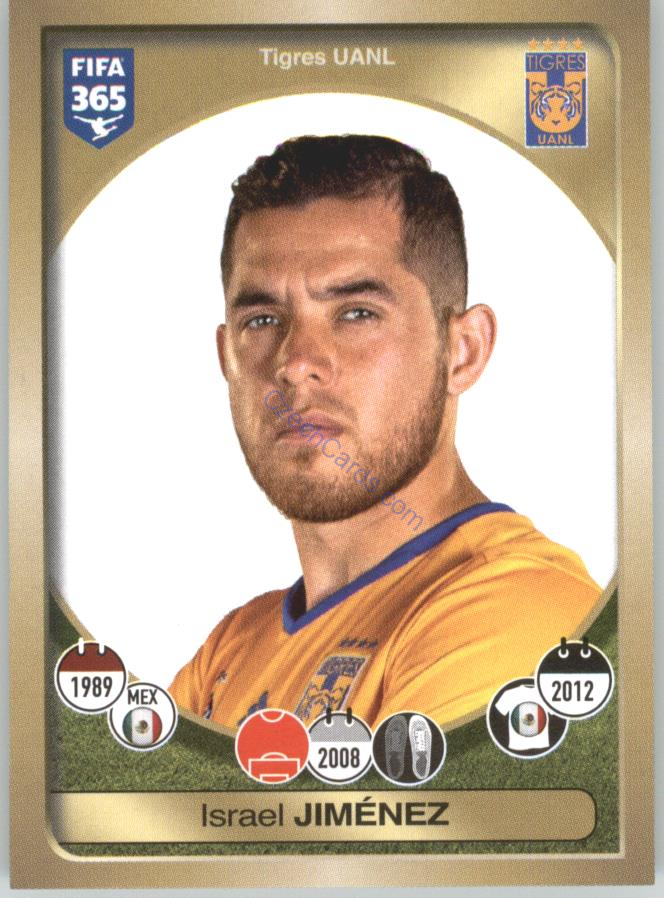 Israel Jiménez Panini 2017 FIFA 365 Sticker #490