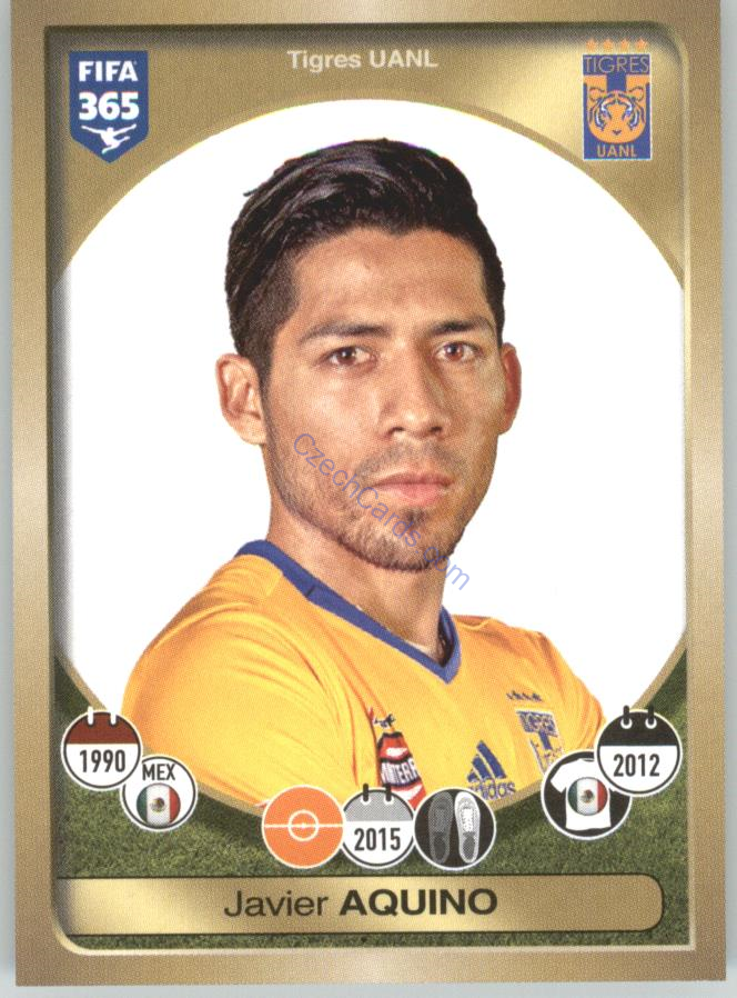 Javier Aquino Panini 2017 FIFA 365 Sticker #496