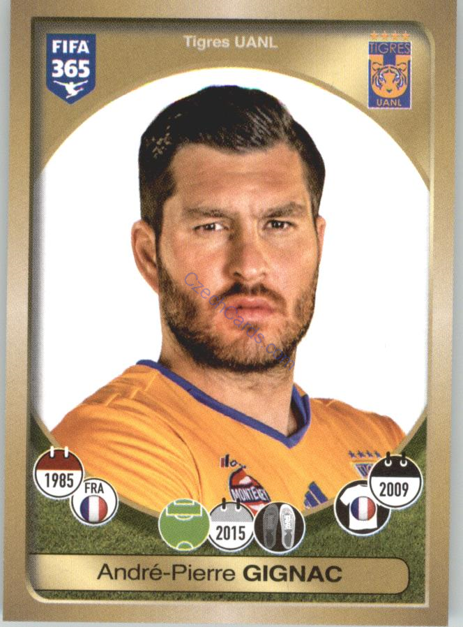 André-Pierre Gignac Panini 2017 FIFA 365 Sticker #501