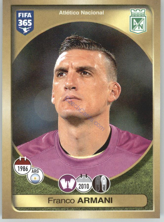 Franco Armani Panini 2017 FIFA 365 Sticker #502