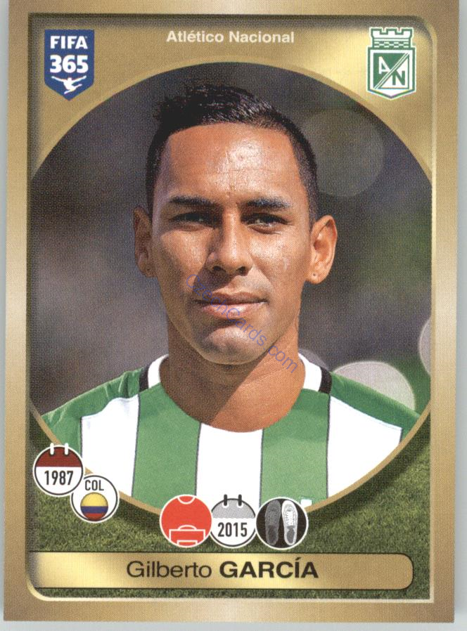 Gilberto García Panini 2017 FIFA 365 Sticker #504
