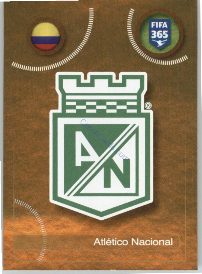 Atlético Nacional logo Panini 2017 FIFA 365 Sticker #507