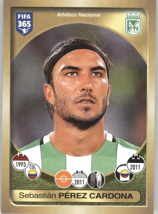 Sebastián Pérez Cardona Panini 2017 FIFA 365 Sticker #510