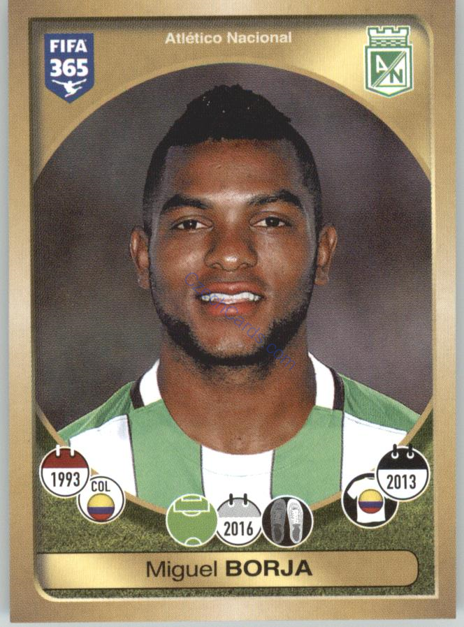 Miguel Borja Panini 2017 FIFA 365 Sticker #512
