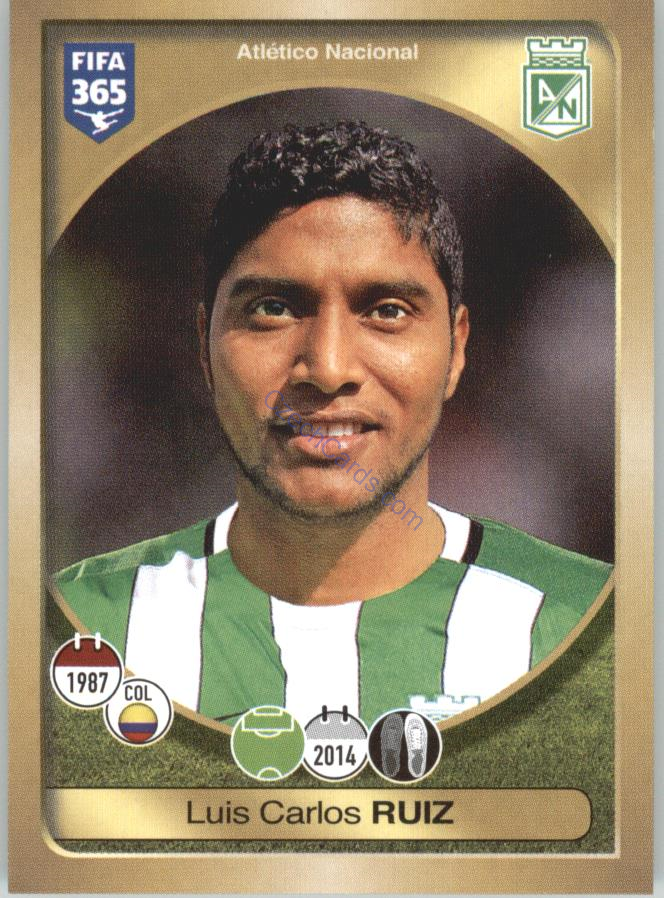 Luis Carlos Ruiz Panini 2017 FIFA 365 Sticker #514