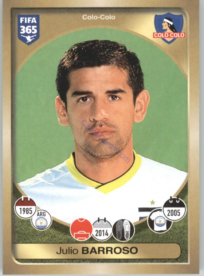 Julio Barroso Panini 2017 FIFA 365 Sticker #518