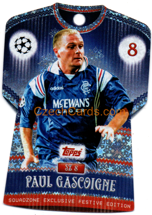 Paul Gascoigne 2025/26 Match Attax Festive Squadzone #8