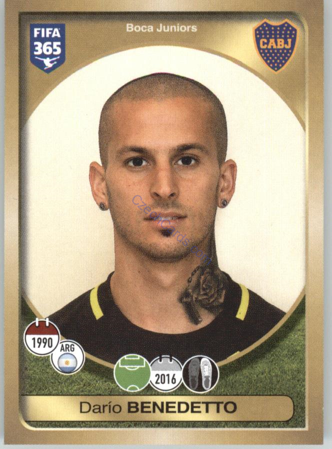 Darío Benedetto Panini 2017 FIFA 365 Sticker #541
