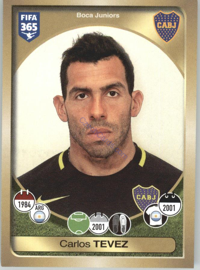 Carlos Tevez Panini 2017 FIFA 365 Sticker #543