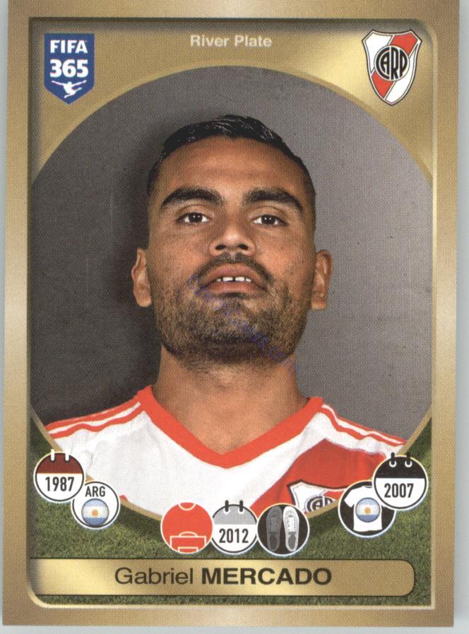 Gabriel Mercado Panini 2017 FIFA 365 Sticker #546