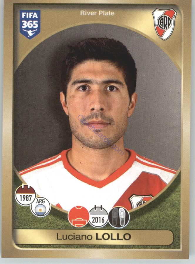 Luciano Lollo Panini 2017 FIFA 365 Sticker #550