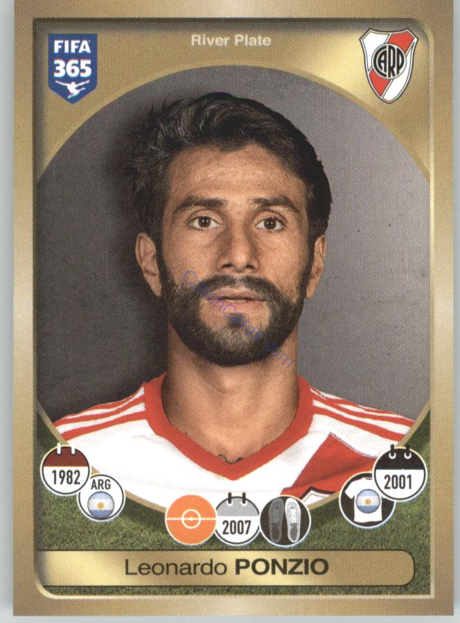 Leonardo Ponzio Panini 2017 FIFA 365 Sticker #551