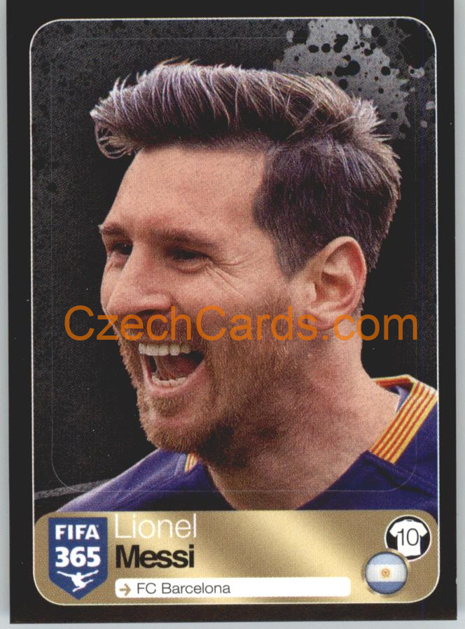 Lionel Messi Panini 2017 FIFA 365 Sticker Football Icons #565
