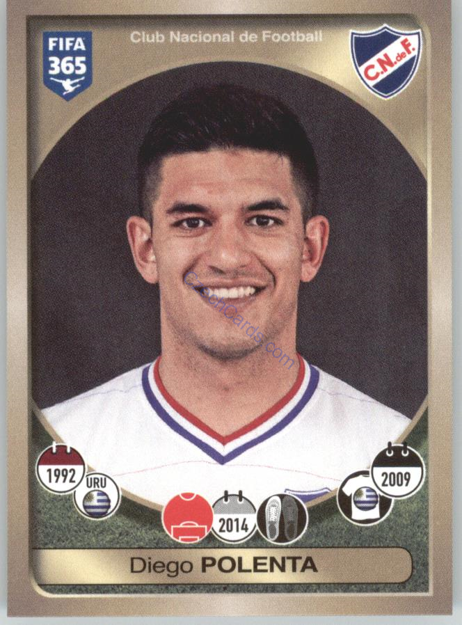 Diego Polenta Panini 2017 FIFA 365 Sticker #572