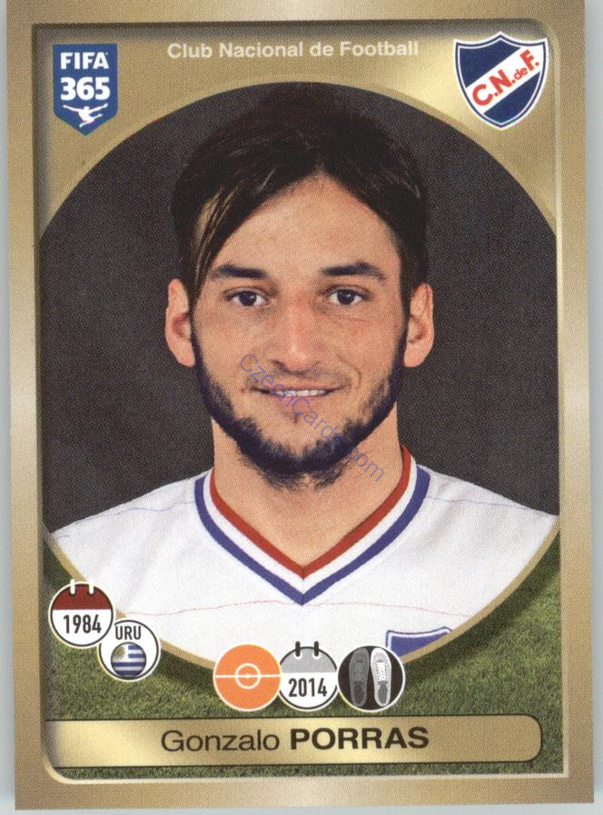 Gonzalo Porras Panini 2017 FIFA 365 Sticker #578