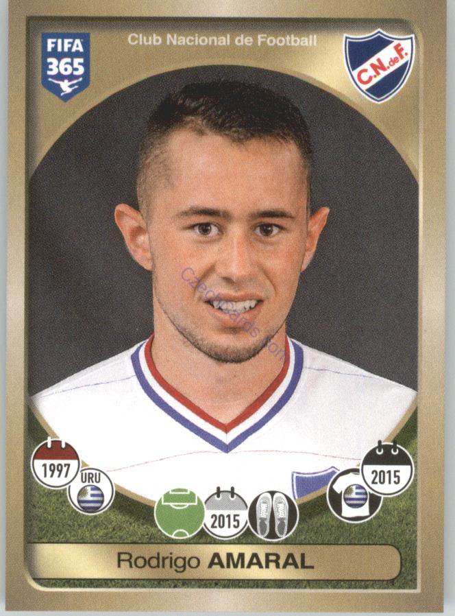 Rodrigo Amaral Panini 2017 FIFA 365 Sticker #582