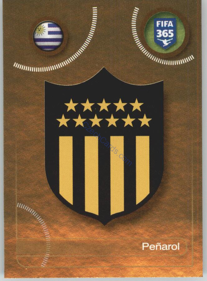 Peñarol logo Panini 2017 FIFA 365 Golden Sticker #589