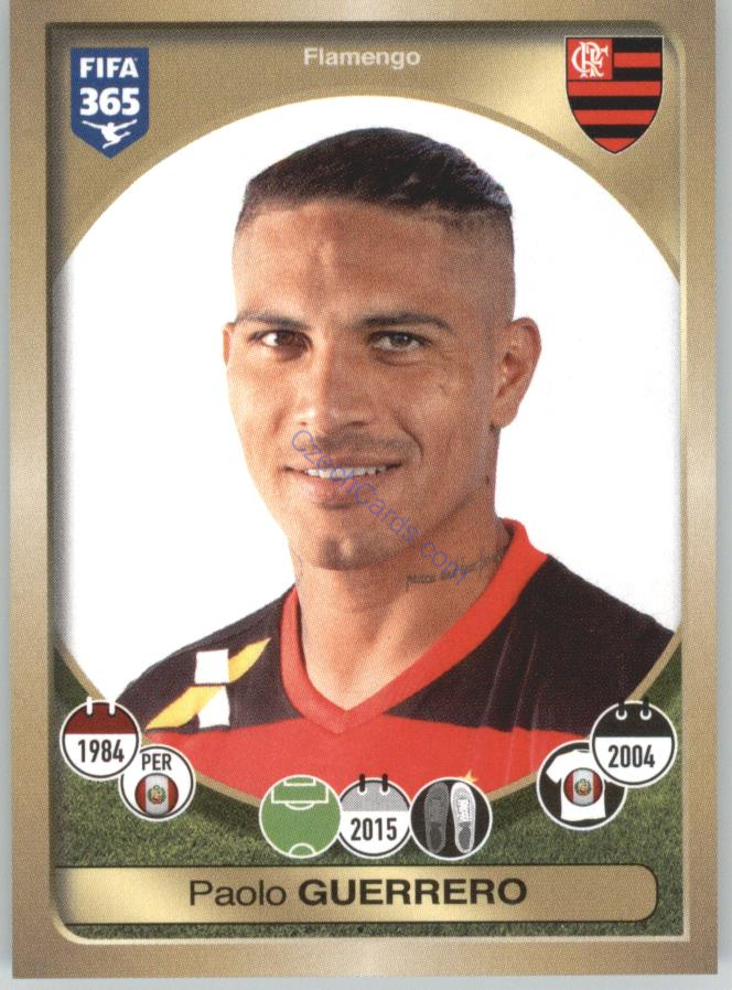 Paolo Guerrero Panini 2017 FIFA 365 Sticker #610