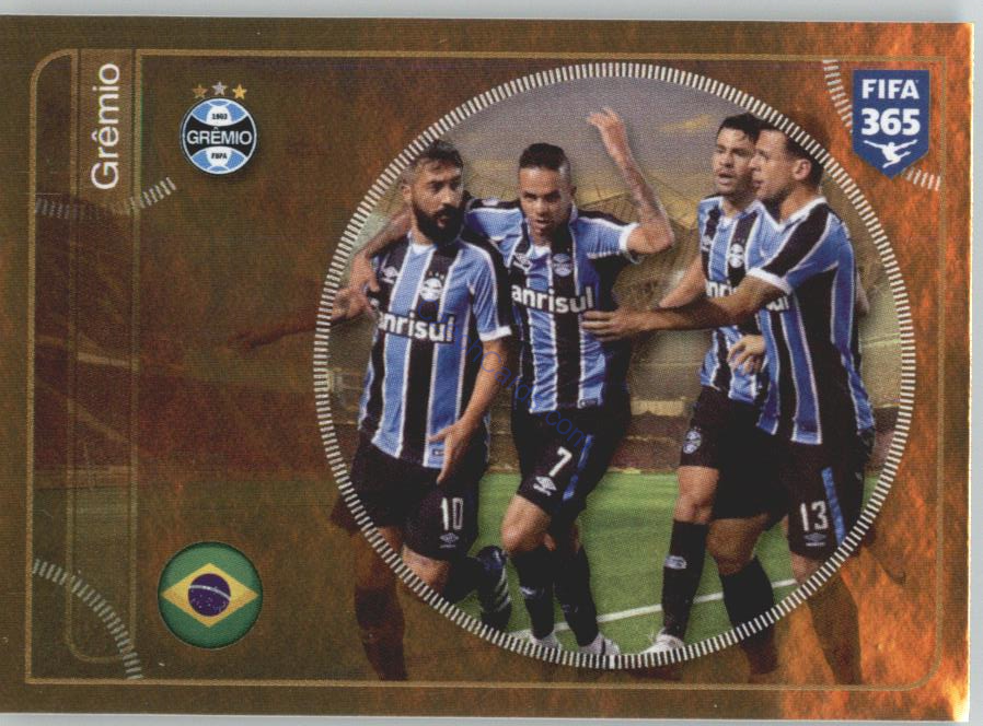 Grêmio team Panini 2017 FIFA 365 Golden Sticker #616