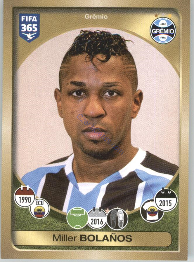 Miller Bolaños Panini 2017 FIFA 365 Sticker #623