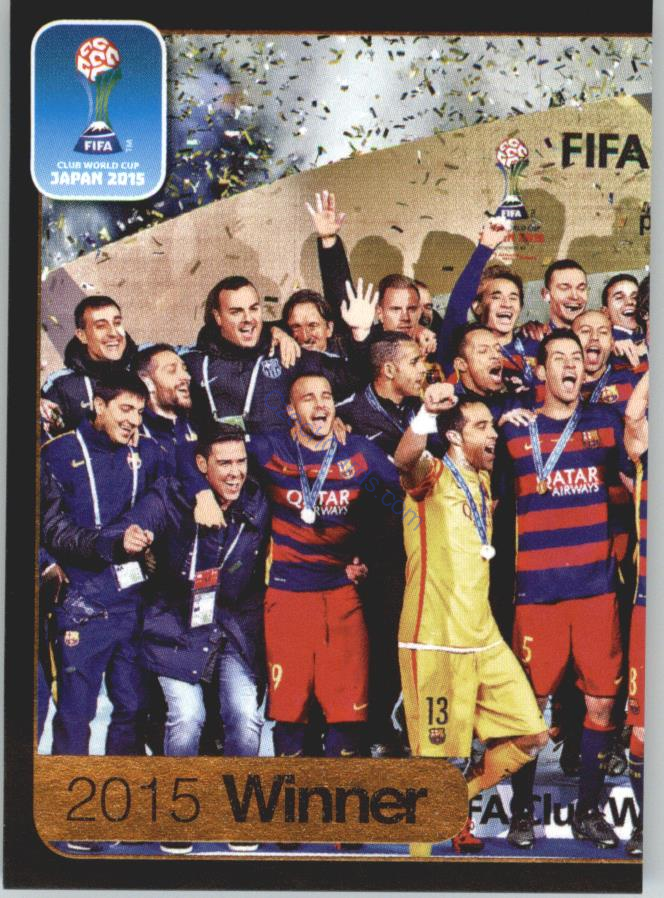 2015 Winners (FC Barcelona) Panini 2017 FIFA 365 Sticker #643