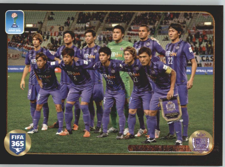 Team Photo Sanfreece Hiroshima Panini 2017 FIFA 365 Sticker #650