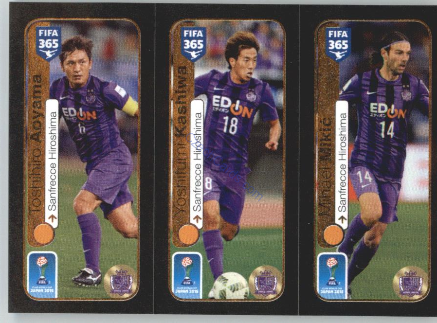 Aoyama, Kashiwa, Mikić Panini 2017 FIFA 365 Sticker #654