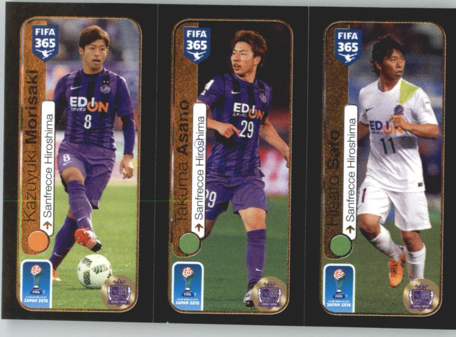 Morisaki / Asano / Sato Panini 2017 FIFA 365 Sticker #656