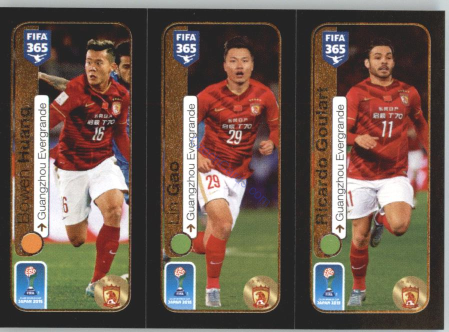 Bowen, Lin, Goulart Panini 2017 FIFA 365 Sticker #663