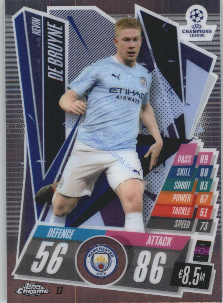 Kevin De Bruyne Match Attax Chrome CL 2020/21 #11