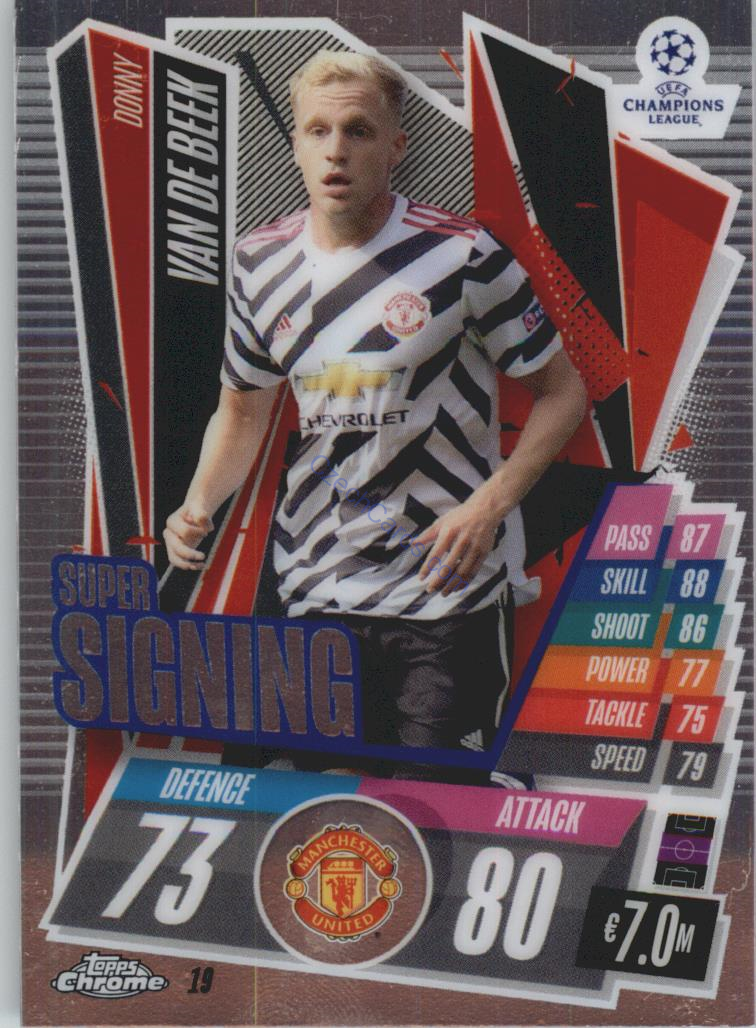 Donny van de Beek Match Attax Chrome CL 2020/21 #19