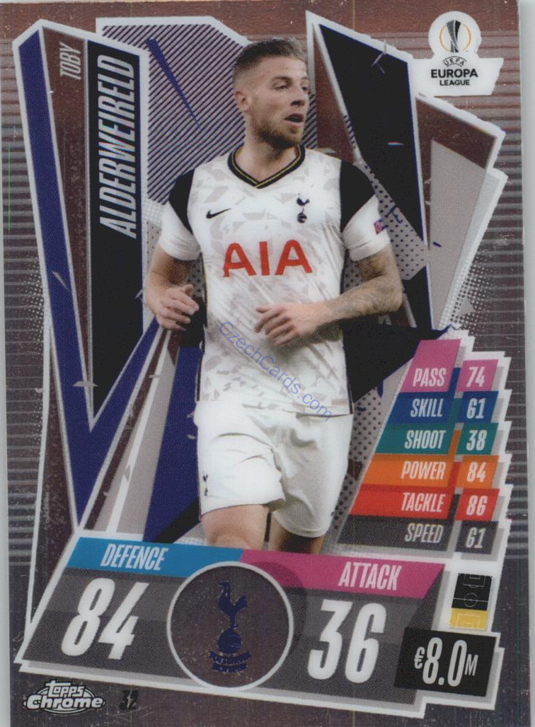 Toby Alderweireld Match Attax Chrome CL 2020/21 #32