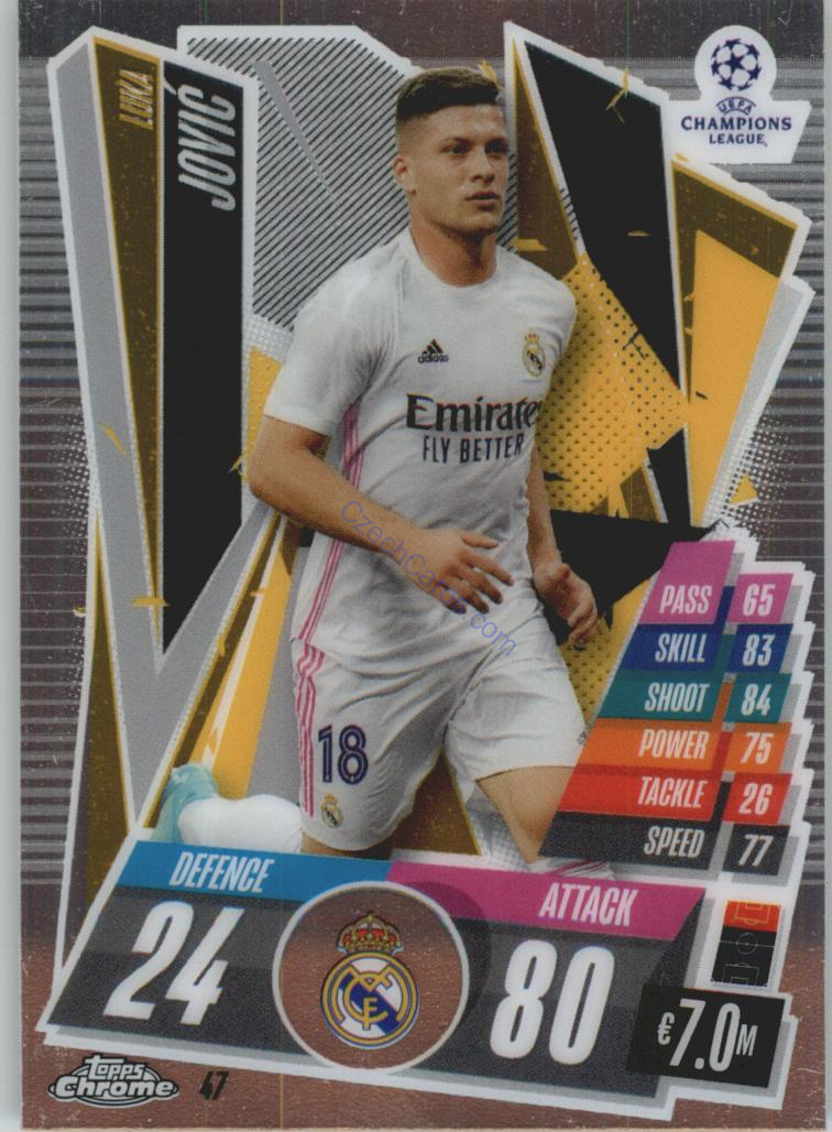 Luka Jovic Match Attax Chrome CL 2020/21 #47